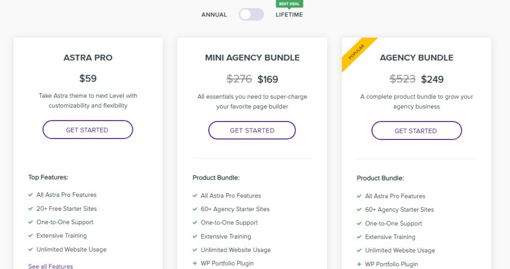 price of Astra WordPress Themes