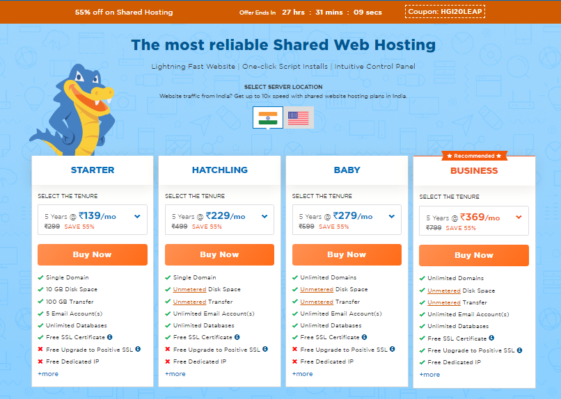 Hostgator WordPress Hosting