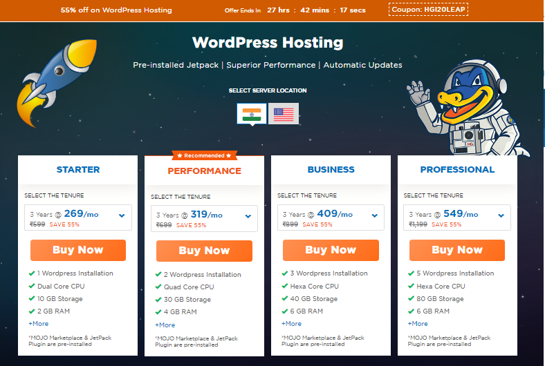 Hostgator WordPress Hosting